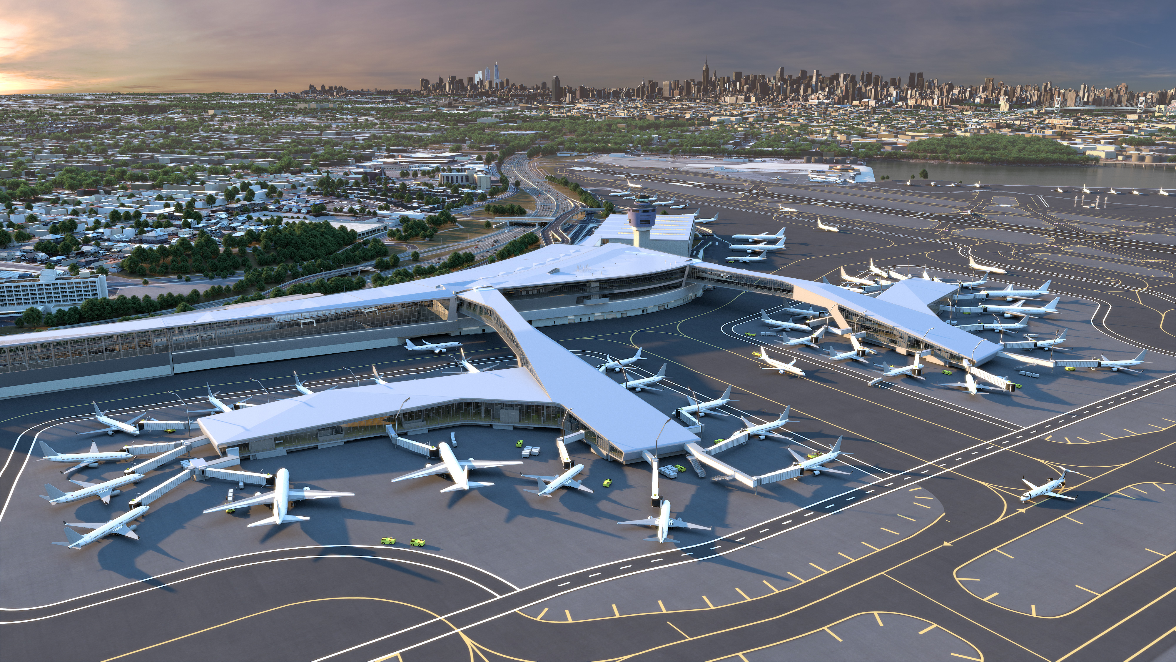 laguardia airport birdseye view 