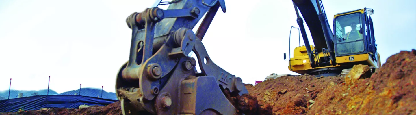 excavator digging