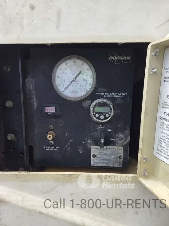 2016 Doosan C185WDZ-T4F Air Compressor