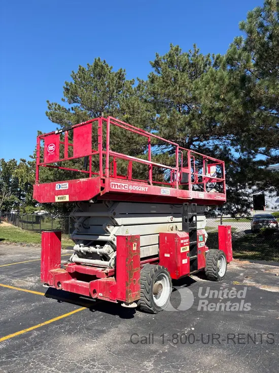 2017 MEC 6092RT Rough Terrain Scissor Lift
