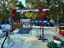 Portable Gantry In Use